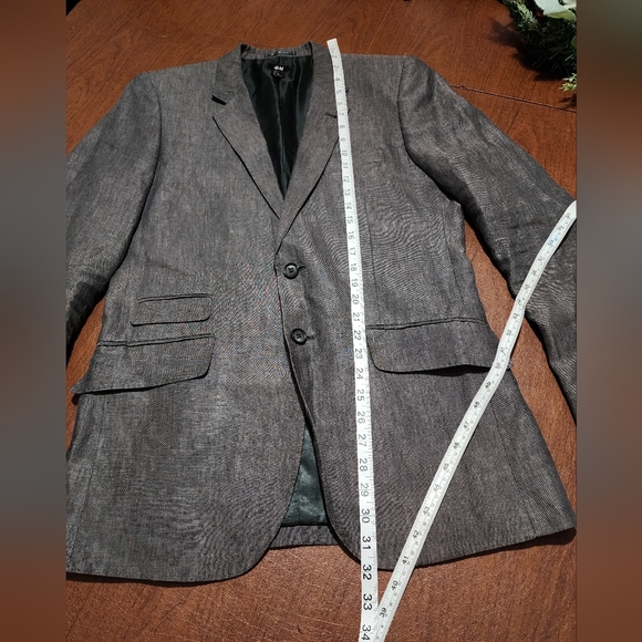 Men's Gray Blazer - Picture 3 of 10